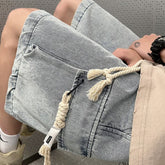 Men Jeans Tooling Denim Shorts Men Summer Casual Shorts